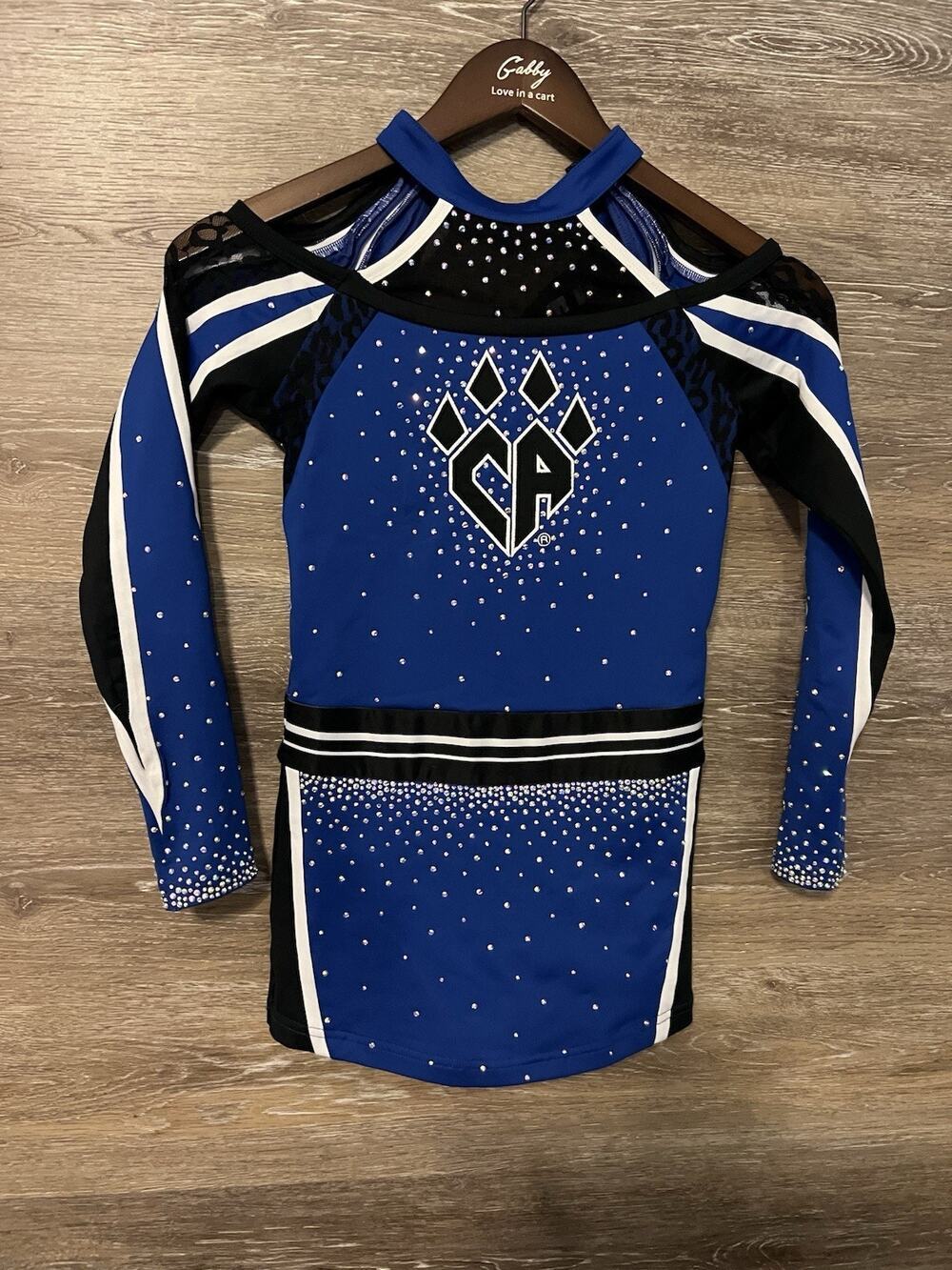 Cheer Athletics All Star Cheer Uniform YL One Piece Bling Rebel Athletic